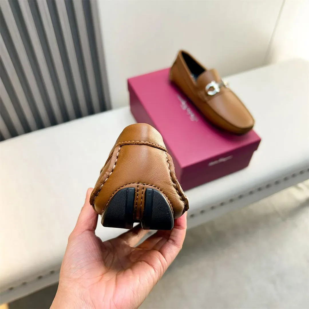 Men's shoes 💰560 Ferragamo new high-end quality 🔥 black cowhide ➕ cowhide lining size 38-45
